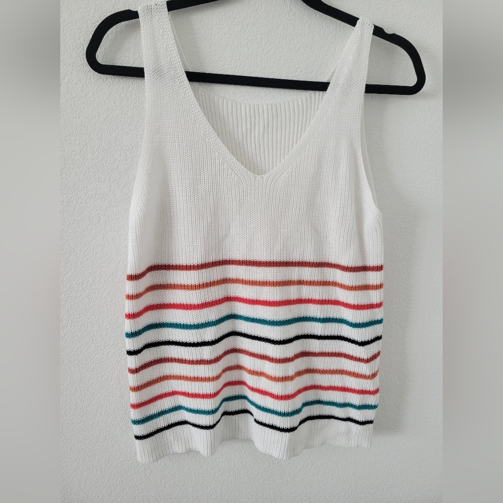 Colorful striped tank top
